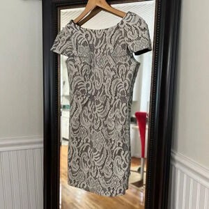 𝅺MM COUTURE LACE Sheath Dress Size XS‎ Ivory
